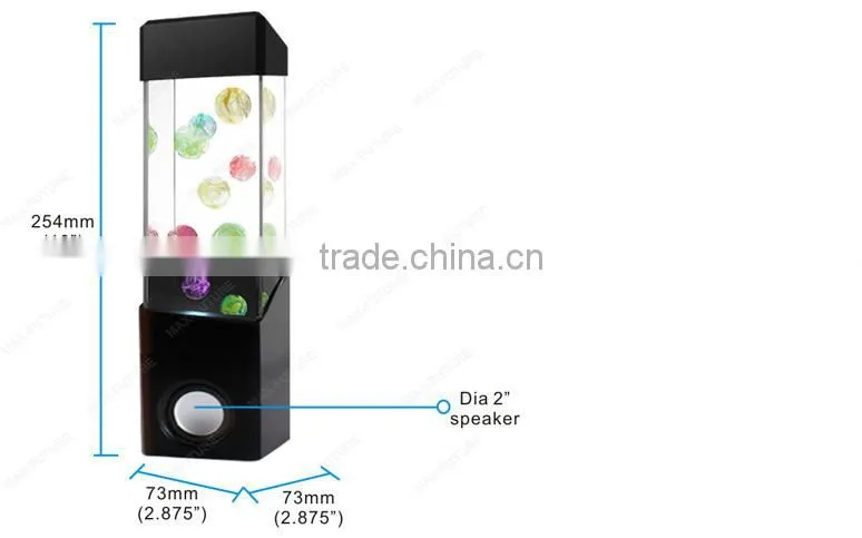 F-1218M Mini Marble Dancing Water Subwoofer Speaker with Music Beats and color changing