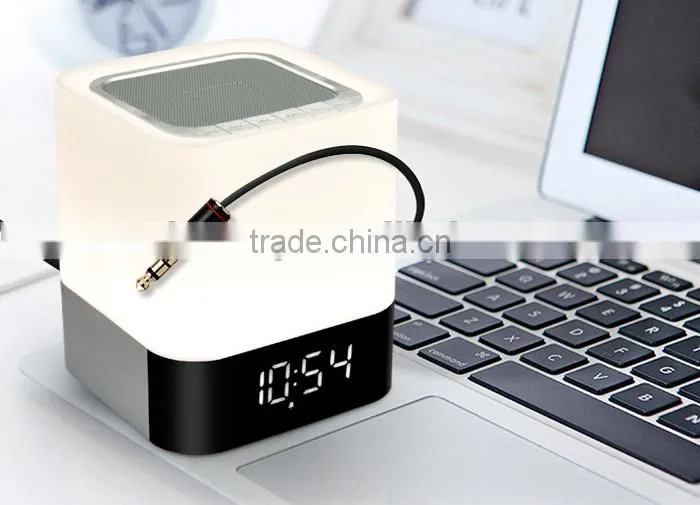 led lamp with bluetooth speaker with Alarm clock