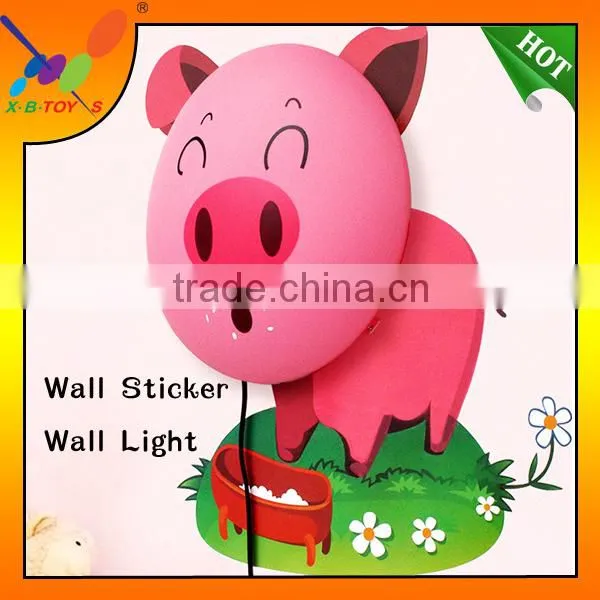 2014 hottest and new Design 3D Sunflower Wall Sticker Wall Light
