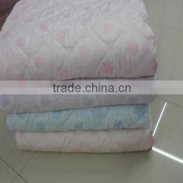 hotel patchwork microfiber summer quilt/cotton printed bedding set