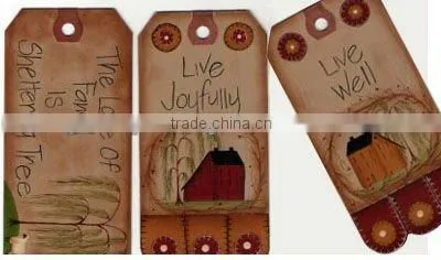 Printed Australian Style Apparel Paper Hang Tag