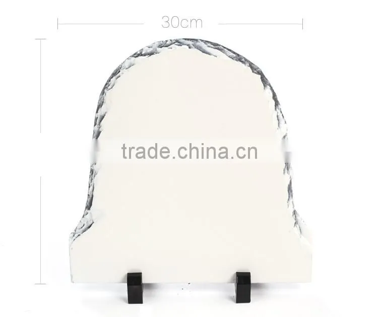 Polished rock sublimation blanks suppliers semicircle rock sublimation