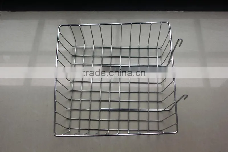 Display hanging basket,basket for slatwall,gridwall