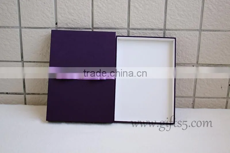 High end luxury silk wedding invitation box