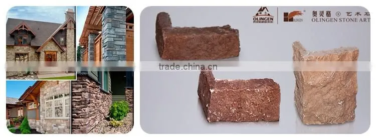 Artificial stone wall angle