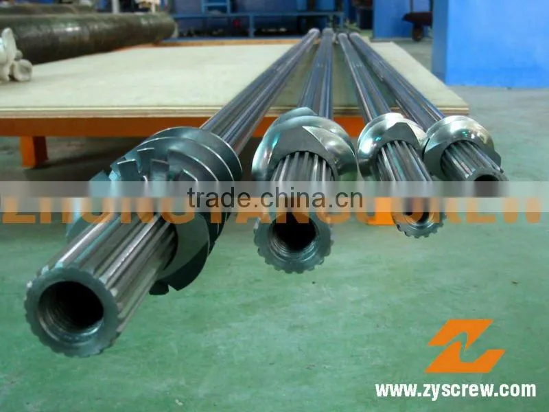 Good corrosion-resistance screw element and segmented barrel for masterbatch making machine