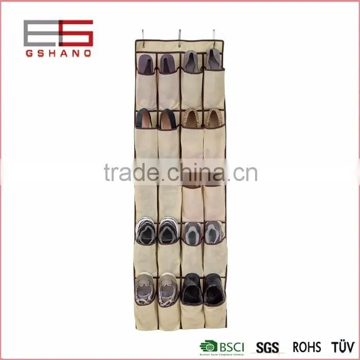 20 Pockets 5 shelf Over the Door Shoe Organizer, Shoe Storage
