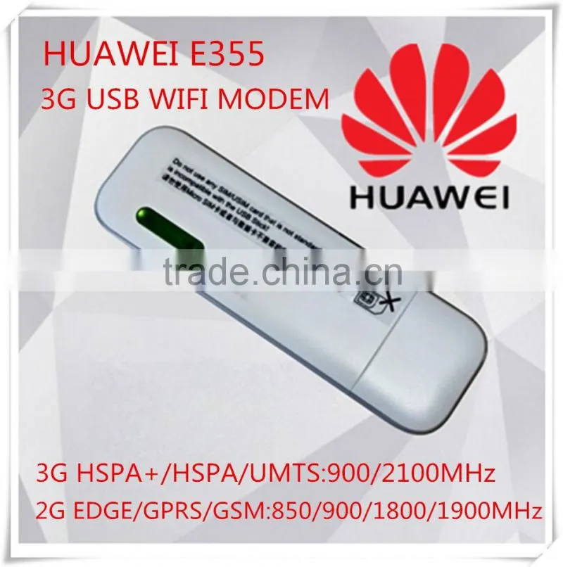 Unlocked New Original HSPA 21.6Mbps HUAWEI 3G USB Modem WiFi Router And HUAWEI E355 Mobile WiFi