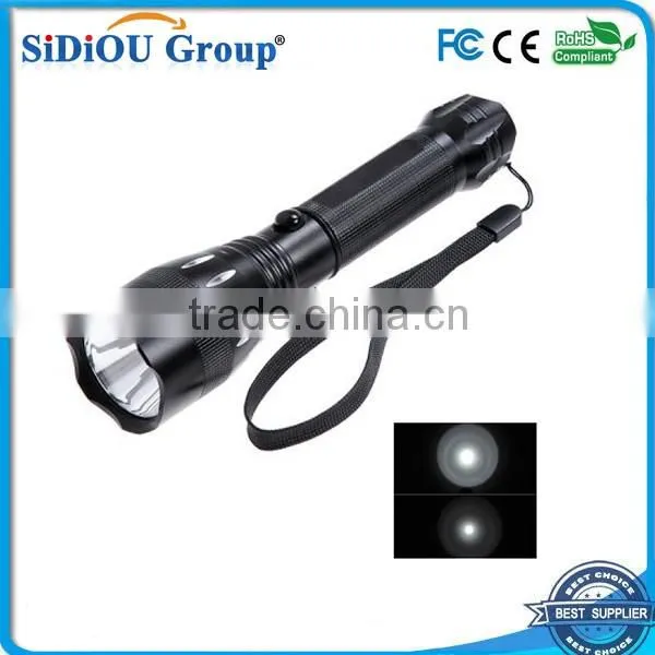 18650 rechargeable battery flashlight with car plug chargers