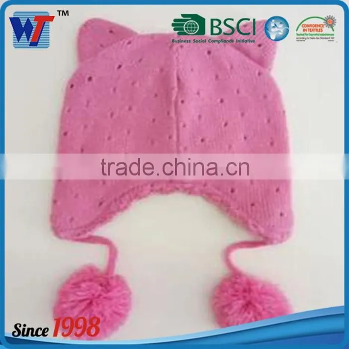 custom cotton slouchy embroidery for kids red knit cap for sale