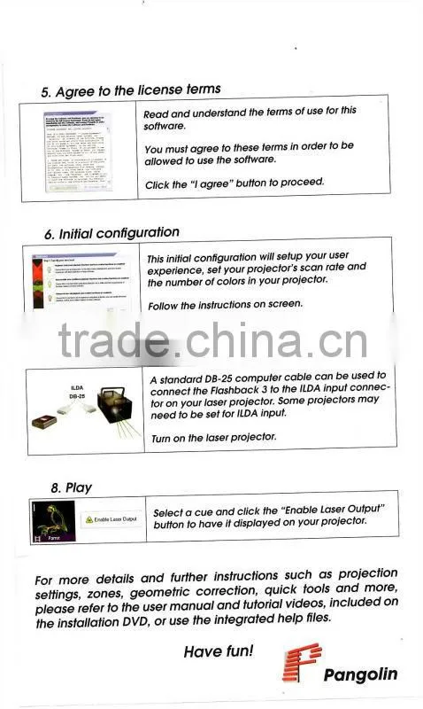 Laser Software, PANGOLIN quick show ILDA animation laser software