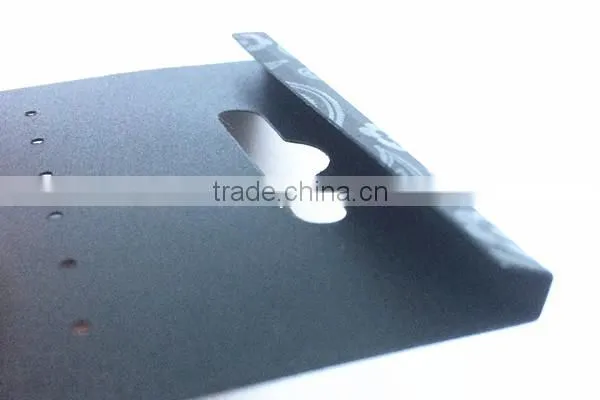 black plastic custom printed earring card with hooker hole