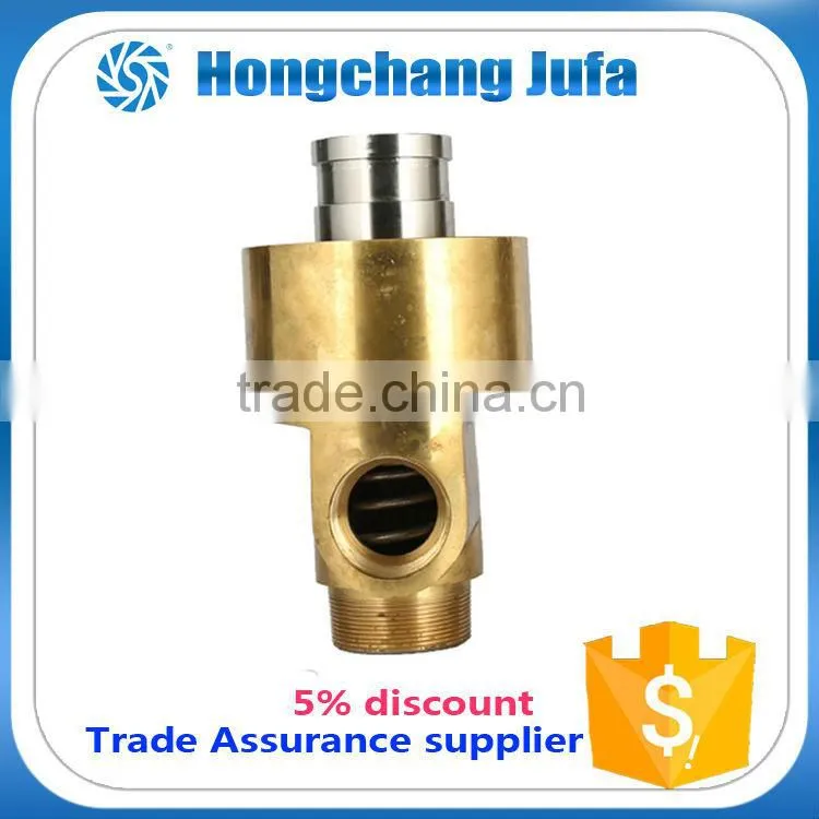 25A 1'' 2-passages female thread water swivel connector hydraulic rotary joints