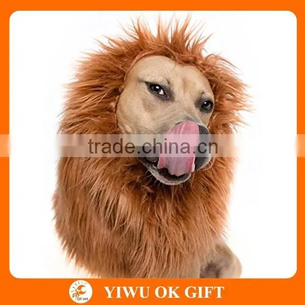 Amazon hotsale Dog Lion Mane Costume Decoration Wigs Party Fancy Furry Hairs