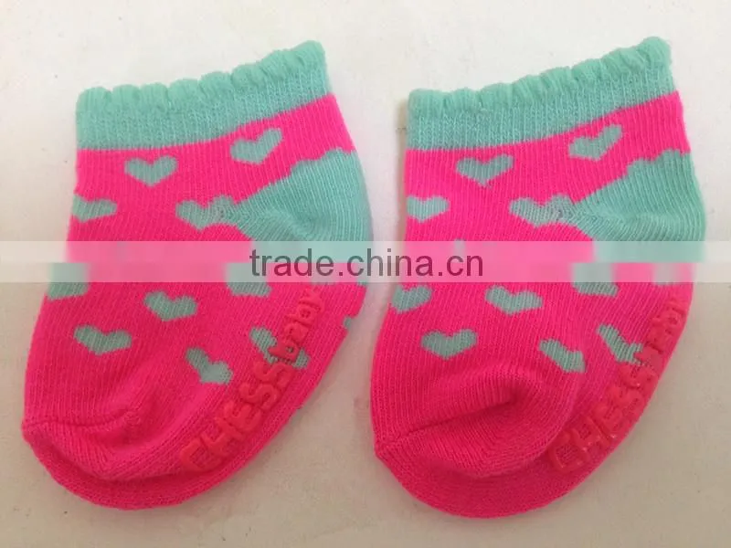 NEW STYLE lovely flower welt and good quality popular fancy baby cotton socks