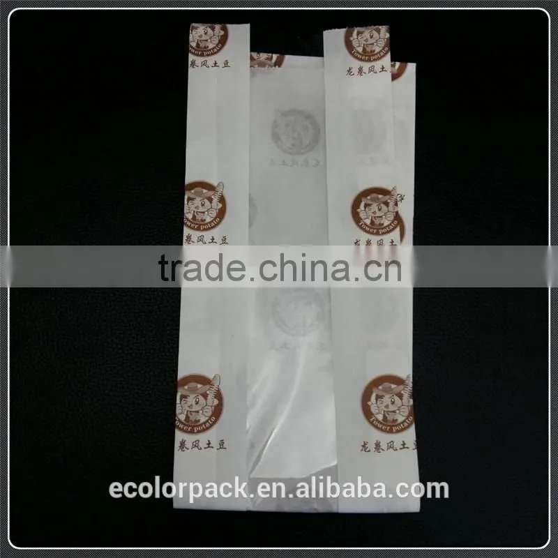 Custom Logo Food Grade Greaseproof Paper Bread Bag