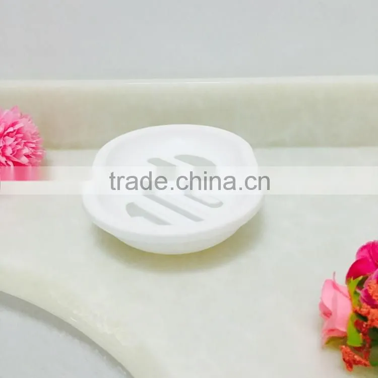 White platsic cheap promotional soap dish