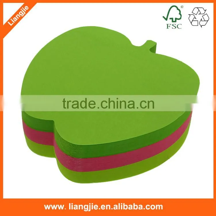 manufacturer custom neon paper sticky note pad,self-adhesive note pad