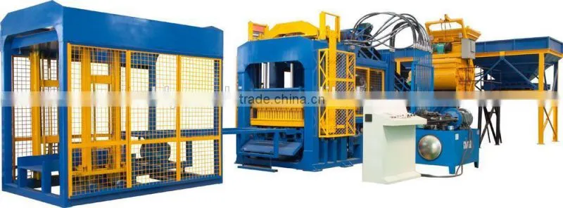 Hydraulic technology QT10-15 automatic block machine
