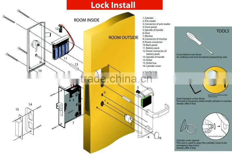 Hotel Electronic lock Motel Door Lock