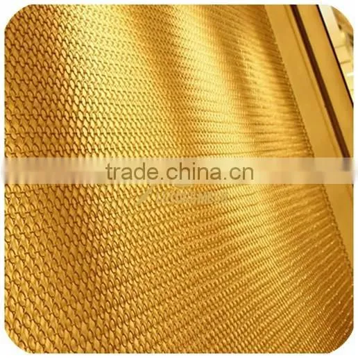 Hanging metal ring mesh room divider curtain