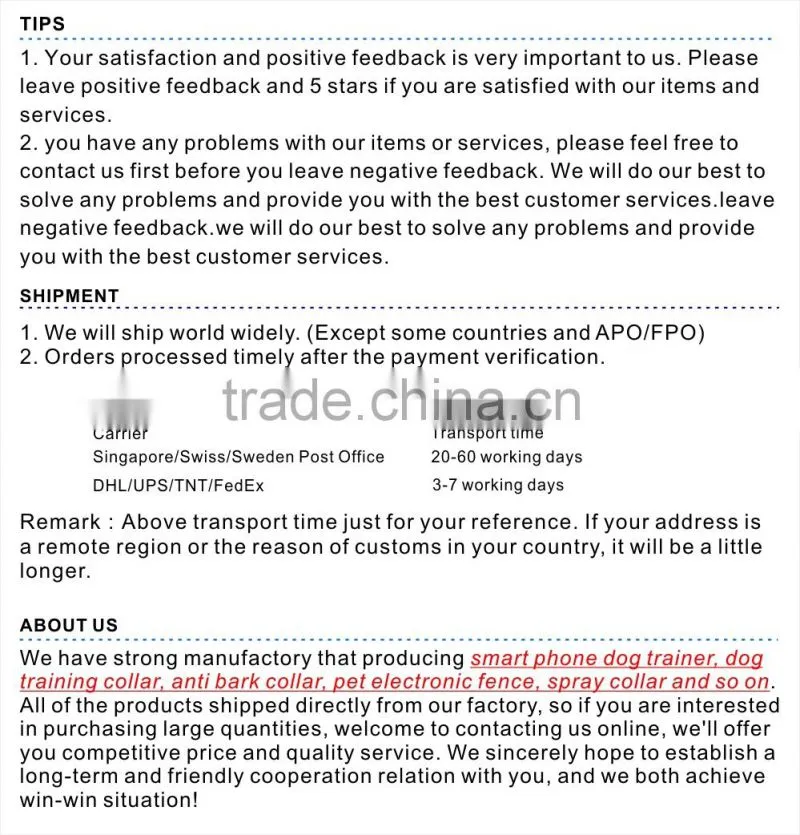 Remote Dog Training Collar 998DB for Pet