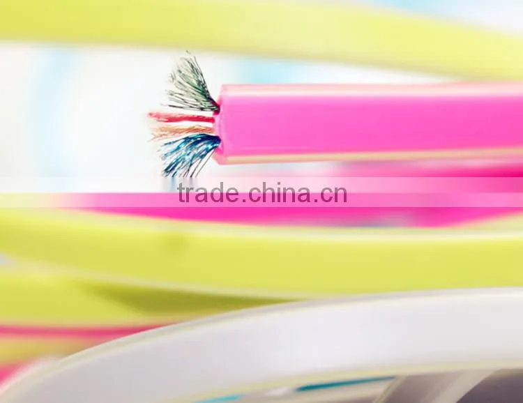 high quality fast charging 2 in 1 USB cable data cable for IOS and Android charging cable