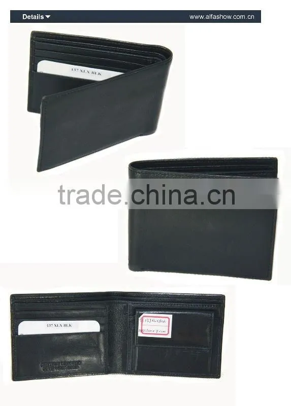 Genuine Leather Wallet With Lichi Pattern
