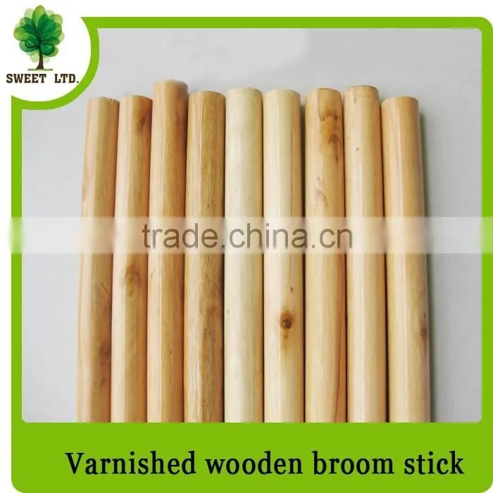 120*3.6cm varnished wooden handle with strong quality for cleaning tool