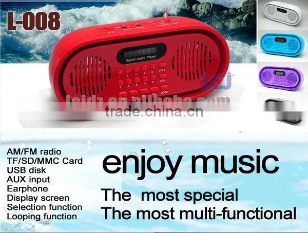 Hot portable studio speakers with fm am radio mp3 player