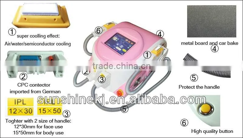 2014 New Portable High Power hair removal epilation ipl for home use