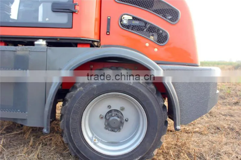 Everun ER08 hydraulic driving small wheel loader zl08 CE certificated with standard bucket