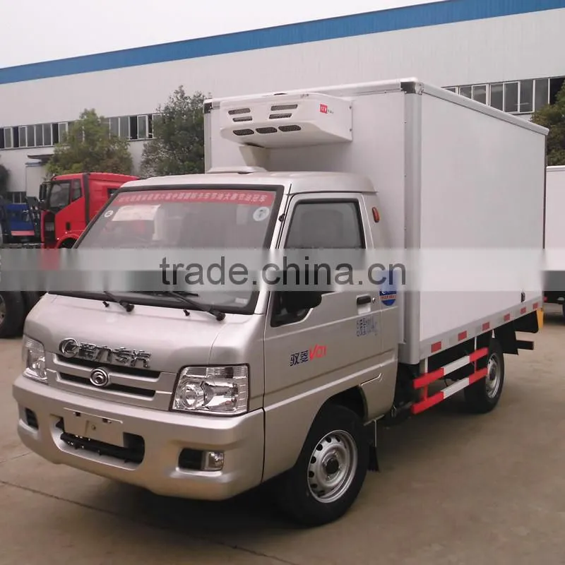 Foton refrigerator freezer truck 4X2 refrigerated van truck for sale