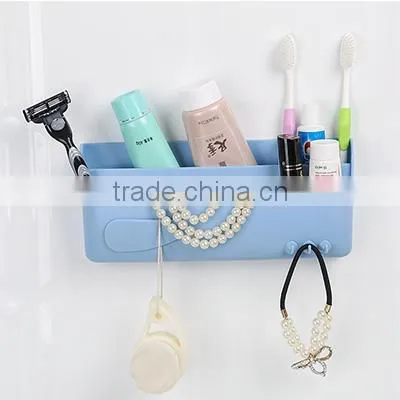 Plastic Kitchen Bathroom Wall Mounted Storage Rack Towel Bar Holder