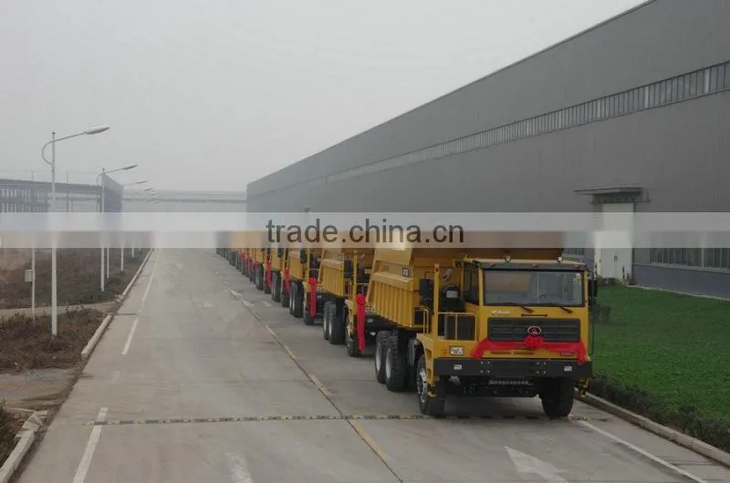 MT86 Mining Truck 80ton dumping truck working in stone quarry off road dumping truck