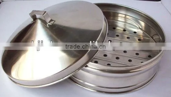 Big/Large Stainless Steel basket Steamer and cover