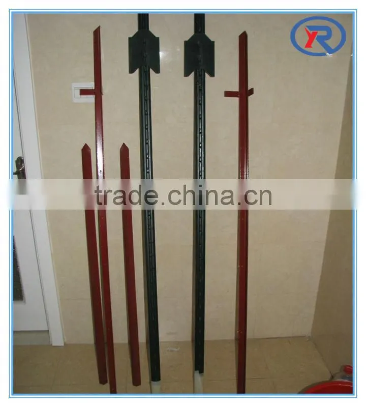 cheap black or galvanized metal fence posts/Y steel post
