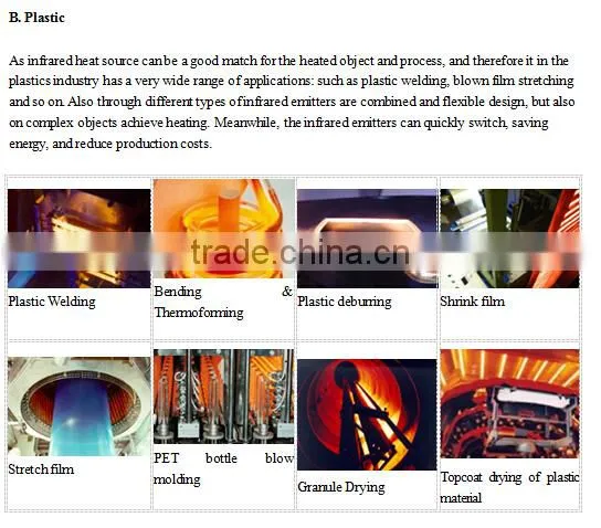 industrial dryer lamp infrared heating element