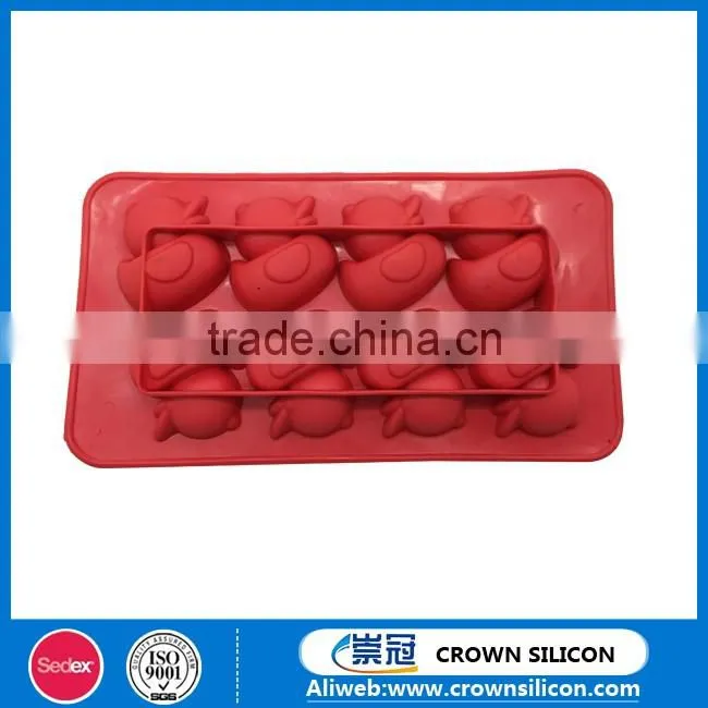 Custom Silicone Ice Cube Tray,Duck Shape Silicone Ice Cube Tray