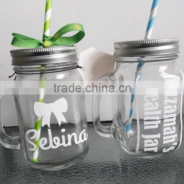 120ml glass mason jar,glass jam jar with handle