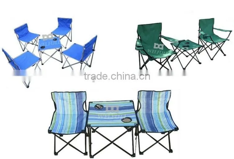 Outdoor folding chair and tables set