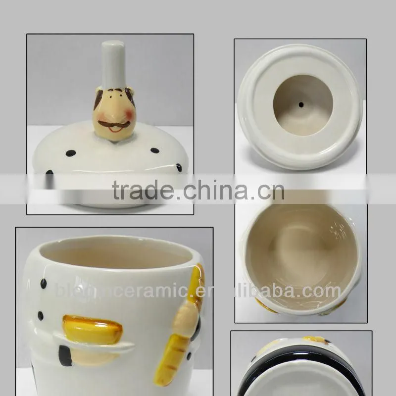 Kitchen design ceramic airtight jar