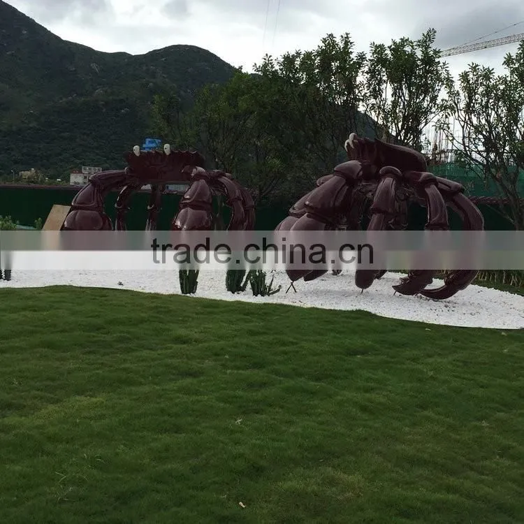 Fiberglass crab figure statue