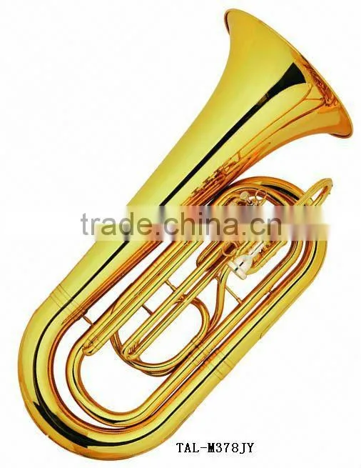 370 mm bell gold lacquer 3-key tuba