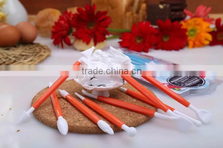 Wholesale plastic cake decorating tools/8pcs decorating cake tools set/plastic cake decorating pen set
