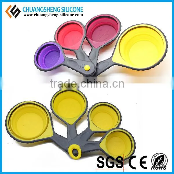 4pcs set FDA liquid and powder measure cup