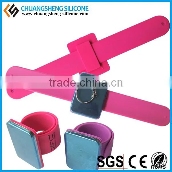 good-looking square magnet silicone bracelet
