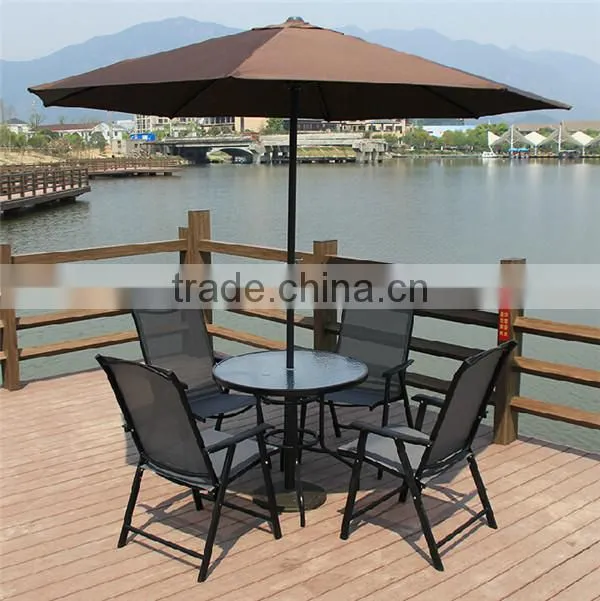 China supplier professional patio garden furniture sets with parasol