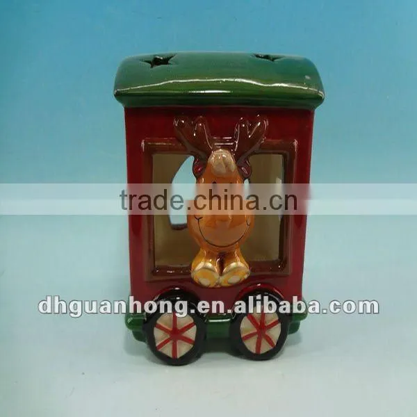 Ceramic Xmas candle holder