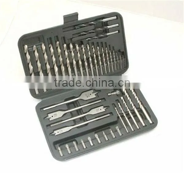 42PCS Drills Bits Set(TWIST DRILL BITS/FLAT WOOD BITS/MASONRY DRILL BIT)